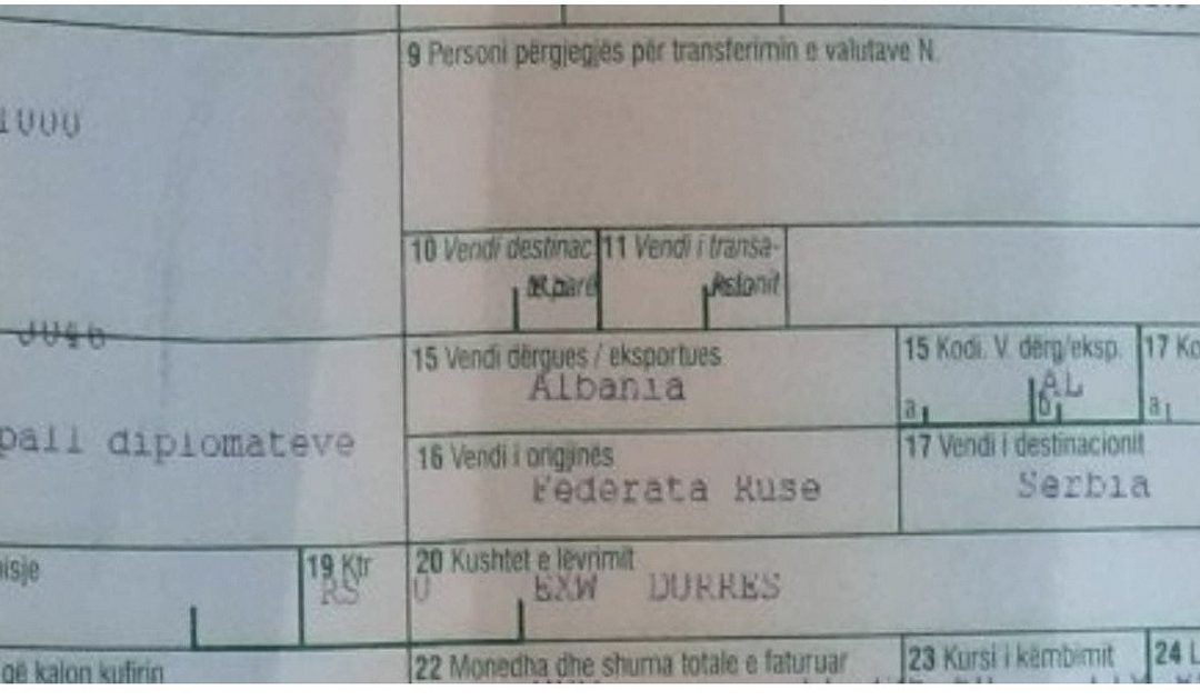 SHQIPERIA NDIHMON SERBINË PËR T’I SHKELUR SANKSIONET NDAJ RUSISË