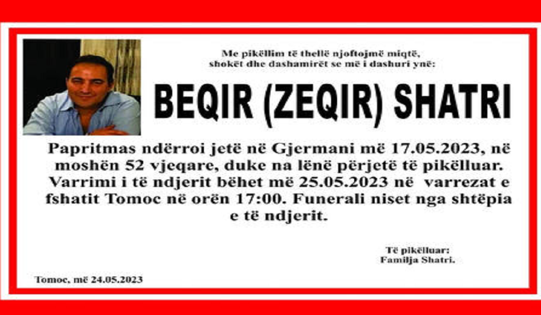 NJE, NGA SHUME, VDEKJE NE MERGIM